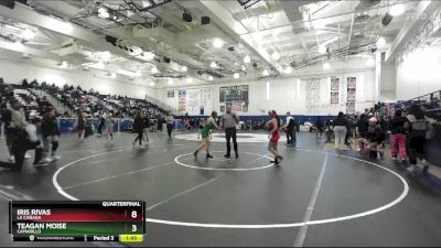 110 lbs Cons. Round 6 - Vanessa Lozano, Elsinore vs Rebecca Dezan, Upland