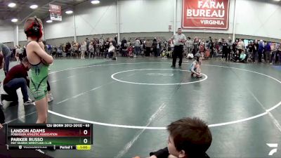 63 lbs Cons. Round 2 - Landon Adams, Poquoson Athletic Association vs Parker Russo, Mat Sharks Wrestling Club