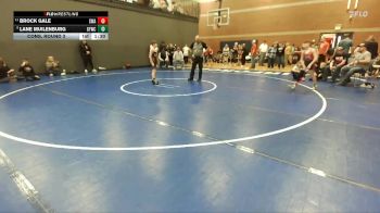 85 lbs Cons. Round 3 - Brock Gale, Sanderson Wrestling Academy vs Lane Muilenburg, Glenn Ferry Wrestling Club