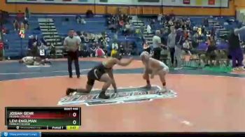 141 lbs Cons. Semi - Levi Englman, Ferrum College vs Josiah Gehr, Messiah College