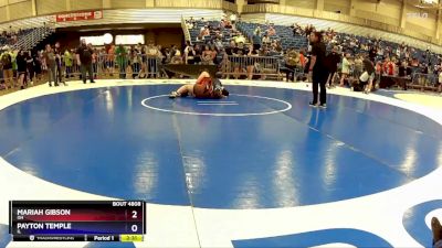 170 lbs Cons. Semi - Mariah Gibson, OH vs Payton Temple, IL