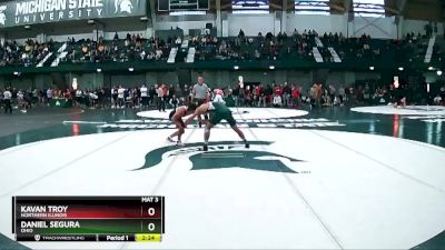 157 lbs Cons. Round 3 - Kavan Troy, Northern Illinois vs Daniel Segura, Ohio