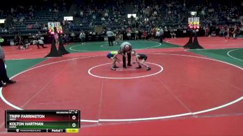 71 lbs 1st Place Match - Kolton Hartman, KAWA vs Tripp Farrington, WKS1