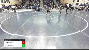 133 lbs Semifinal - Bryce Manera, Southern Regional vs Dillon Campbell, Legacy Christian Academy