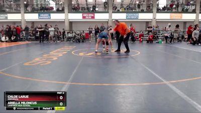 135-142 lbs Semifinal - Ariella Miloncus, Lanphier High School vs Chloe LaRue, Individual