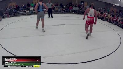 218 lbs Round 2 (8 Team) - Zak Juelfs, South Dakota Lightning vs Elijah Fjell, Nebraska Red