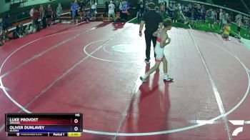 86 lbs Quarterfinal - Luke Provost, Oregon vs Oliver Dunlavey, Alaska