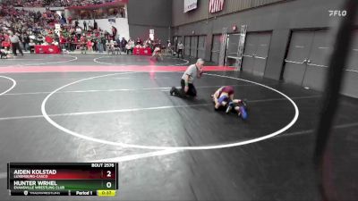 79 lbs Cons. Round 3 - Aiden Kolstad, Luxemburg-Casco vs Hunter Wrhel, Evansville Wrestling Club