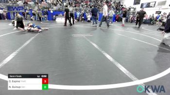 40 lbs Semifinal - Damian Espino, The Hall Wrestling Club vs Norah Guinup, CacheWrestlingClub