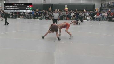 138 lbs Cons. Quarters - Randen Wright, Raw vs Logan Svoboda, NWTC