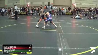 82 lbs Round 4 (6 Team) - Jace Underhill, Belding Black vs Caleb Weaver, Team Gotcha