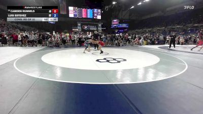 100 lbs Cons. Rd Of 32 - Camden Runnels, AR vs Luis Estevez, NY