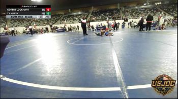88 lbs 5th Place - Corbin Lockhart, Shawnee Takedown Club vs Ty Heath, Piedmont