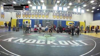 125 lbs Round 5 (6 Team) - Nichole Baez, Eagles WC vs Paola Ramirez, SOWA