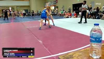 120 lbs Round 2 - Finley Korn, Cyclones Wrestling vs Caroline Farris, Big Money