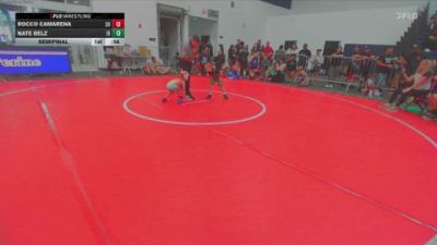 45 lbs Semifinal - Nate Belz, Iron Roots vs Rocco Camarena, SoCal Hammers