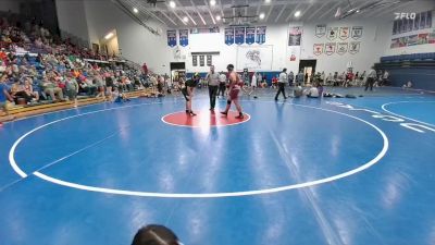 215 lbs Round 2 - Cooper Baumgartner, Carey Jr High vs Bradley Bates, McCormick Jr. High