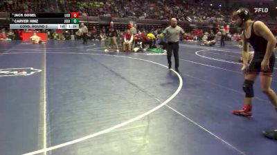 1A-113 lbs Cons. Round 5 - Jack Gogel, Lisbon vs Carver Hinz, Jesup