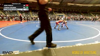 55 lbs 3rd Place - Ashe Padilla, Juggernaut Wrestling Club vs Landon Childers, Delta Wrestling Club, Inc