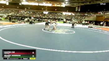 120 lbs Cons. Round 3 - Bragen Anderson, LaGrande vs Hunter Coe, Newport