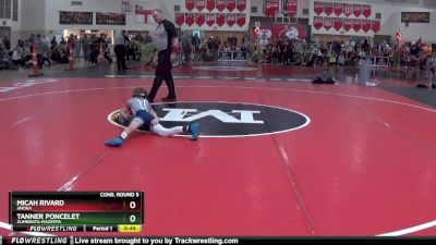 75 lbs Cons. Round 5 - Tanner Poncelet, Zumbrota-Mazeppa vs Micah Rivard, Anoka