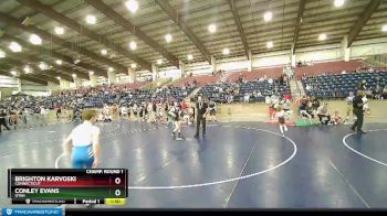 101 lbs Champ. Round 1 - Conley Evans, Utah vs Brighton Karvoski, Connecticut