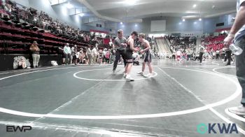90 lbs Rr Rnd 3 - Jax Feathers, Verdigris Youth Wrestling vs Eli Evans, Collinsville Cardinal Youth Wrestling