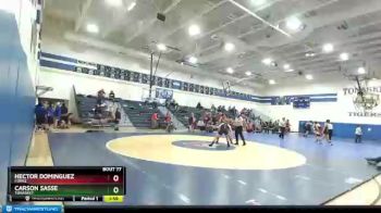 220 lbs Quarterfinal - Carson Sasse, Tonasket vs Hector Dominguez, Forks