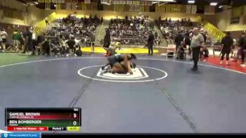 182 lbs Cons. Semi - Samuel Brown, Canyon Springs Hs vs Ben Bomberger, Poway