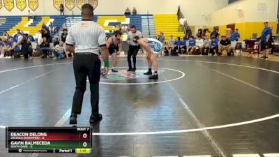 165 lbs Finals (8 Team) - Deacon Delong, Osceola (Kissimmee) vs Gavin Balmeceda, South Dade