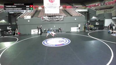 Cons. Round 6 - Caiden Avila, Madera High School Wrestling vs Jackson Humphrey, High Desert Wrestling Club