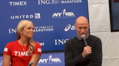 Mark Messier, Jennie Finch and Apolo Ohno give time goals for New York City Marathon 2011