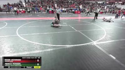 69 lbs Cons. Round 2 - Merick Monsen, Oregon Youth Wrestling vs River Jezwinski, Winneconne