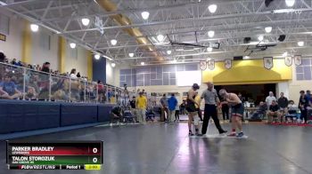 165 lbs Quarterfinal - Talon Storozuk, Oak Grove HS vs Parker Bradley, Lewisburg