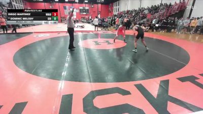 106 lbs Champ. Round 1 - Dominic Melody, Carol Stream (GLENBARD NORTH) vs Diego Martinez, Woodstock (MARIAN)