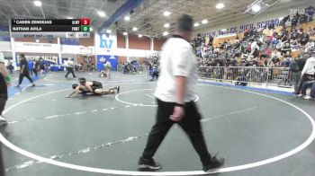 150 lbs Champ. Round 2 - Caden Zendejas, Alemany vs Nathan Avila, Paramount