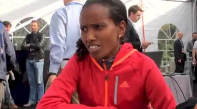 Werknesh Kidane before New York City Marathon 2011