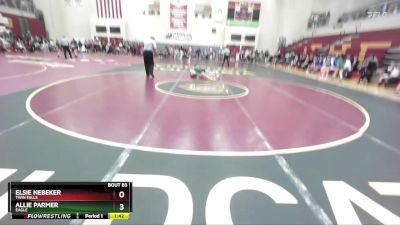 100 lbs Champ. Round 2 - Elsie Nebeker, Twin Falls vs Allie Parmer, Eagle