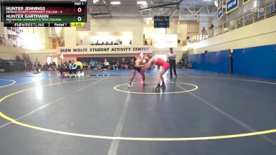 157 lbs Round 3 (6 Team) - Hunter Jennings, Neosho County Community College vs Hunter Gartmann, Rochester Community & Tech. College