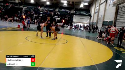 215 lbs 5th Place Match - Gabe Casarrubias, Madison vs Jake Howell, Cherry Creek High School