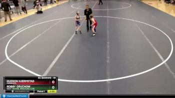 49 lbs Cons. Round 1 - Hudson Hjermstad, Minnesota vs Robby Gruchow, West Central Wrestling Club