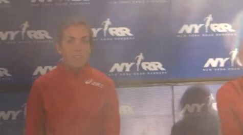 Julie Culley Talks Gagas andn Training Group NYRR Dash to the Finish Line (5K) 2011