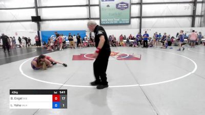 43 kg Rr Rnd 2 - Brynn Engel, Badger Girls Elite vs Laylah Yoho, Valkyrie Girls WC