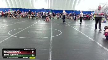 72-76 lbs Round 2 - Braylen Stewart, Columbus Wrestling Club vs Bryce Donahue, Donahue Wrestling Academy