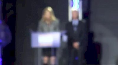 Grete Waitz's husband accepts honor on behalf of Grete before New York City Marathon 2011