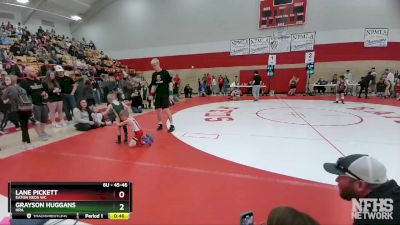 45-46 lbs Round 1 - Grayson Huggans, HRA vs Lane Pickett, Eaton Reds WC