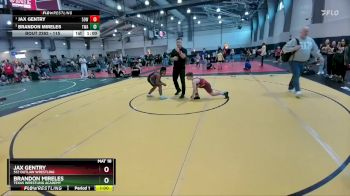 115 lbs 2nd Place Match - Jax Gentry, 512 Outlaw Wrestling vs Brandon Mireles, Texas Wrestling Academy