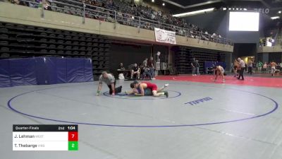 150 lbs Quarterfinal - Jacob Lehman, West Chester vs Trey Thebarge, Virginia Beach