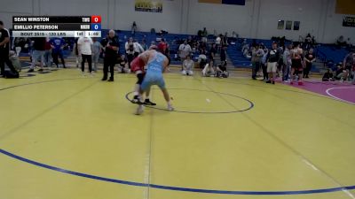 120 lbs Cons. Quarters - Sean Winston, Team Idaho Wrestling Club vs Emillio Peterson, Madison High School Wrestling