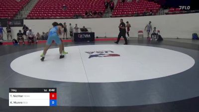 74 kg Rnd Of 64 - Tate Nichter, Pennsylvania RTC vs Kamdyn Munro, Regional Training Center South